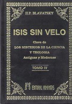 LIBROS DE BLAVATSKY | ISIS SIN VELO IV  (Bolsillo Lujo)