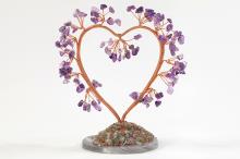 BONSAI CHIPS AMATISTA EN FORMA DE CORAZON CON BASE DE AGATA 13 CM BONSAI CHIPS AMATISTA EN FORMA DE CORAZON CON BASE DE AGATA 13 CM