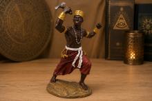 FIGURA ORISHA CHANGO (JUSTICIA) 25,5 X 13,5 CM. FIGURA ORISHA CHANGO (JUSTICIA) 25,5 X 13,5 CM.
