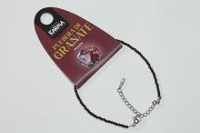 PULSERA FACETEADA GRANATE BOLAS 2MM CON CIERRE DE ACERO PULSERA FACETEADA GRANATE BOLAS 2MM CON CIERRE DE ACERO