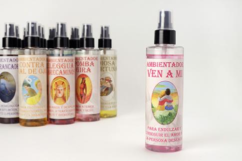 AMBIENTADORES | AMBIENTADOR VEN A MI 200ml. (Para atraer a la persona amada)