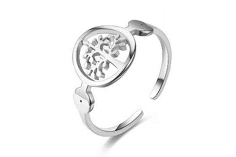 COMODIN | ANILLO ACERO AJUSTABLE SIMBOLO ARBOL DE LA VIDA