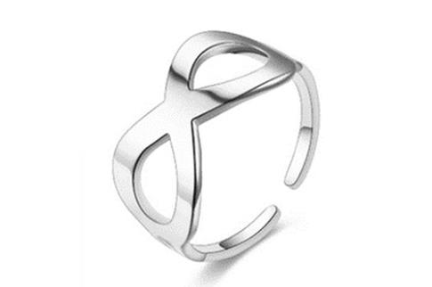 COMODIN | ANILLO ACERO AJUSTABLE SMBOLO INFINITO
