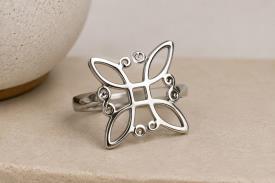 Novedades | ANILLO ACERO NUDO DE BRUJAS (AJUSTABLE)