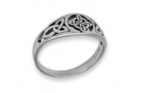 COMODIN | ANILLO PLATA NUDO DE BRUJAS DENTRO DE UN CIRCULO