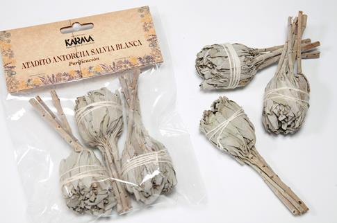 SAHUMITO | ATADITO ANTORCHA SALVIA BLANCA (Purificacion)