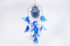 ATRAPASUEOS | ATRAPASUEOS MANO DE FATIMA COLOR AZUL 40 X 15 CM.
