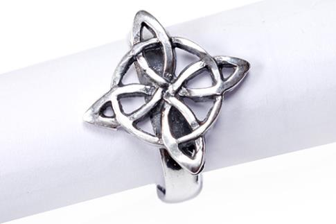 COMODIN | (baja) ANILLO PLATA NUDO DE BRUJAS ADAPTABLE