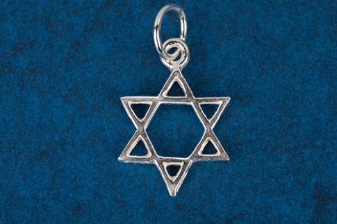 COMODIN | (BAJA) COLGANTE ESTRELLA DAVID 2CM PLATA LEY