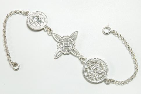 PULSERAS | (BAJA) PULSERA PLATA TRIPLE PROTECCION