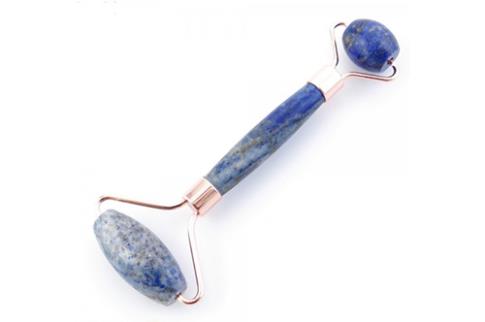 COMODIN | (BAJA) RODILLO MASAJEADOR DE LAPISLAZULI 5.5 X 14.5 CM.