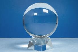 BOLAS CRISTAL Y OUIJAS | BOLA DE CRISTAL 13CM CON PEANA DE CRISTAL