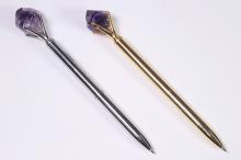 BOLIGRAFO CON PUNTA DE AMATISTA (COLORES SURTIDOS) 16CM