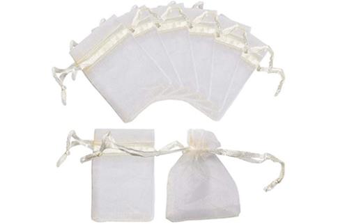 COMODIN | BOLSA DE ORGANZA BEIG 7 X 9 CM.