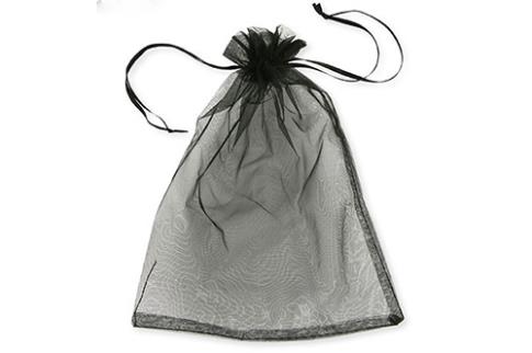 COMODIN | BOLSA DE ORGANZA NEGRO 7 X 9 CM.