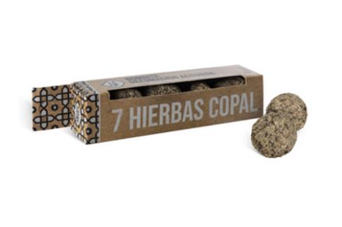 INCIENSOS SAGRADA MADRE | BOMBITA DEFUMACION ACTIVADA 7 HIERBAS COPAL - PLANTAS SAGRADAS (4 unidades)