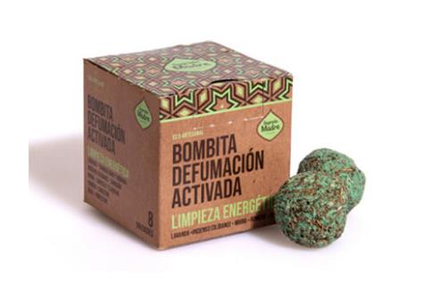 INCIENSOS SAGRADA MADRE | BOMBITA DEFUMACION ACTIVADA LIMPIEZA ENERGETICA (8unidades)