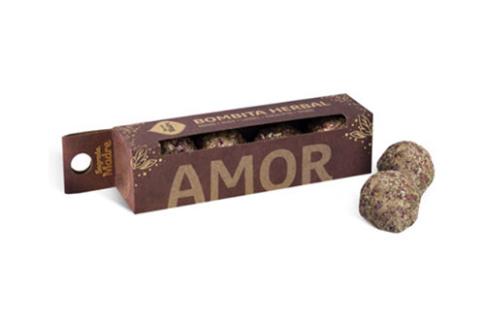 INCIENSOS SAGRADA MADRE | BOMBITA HERBAL AMOR (4 unidades)