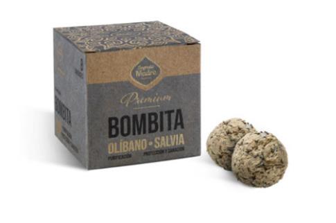 INCIENSOS SAGRADA MADRE | BOMBITA PREMIUM OLIBANO- SALVIA (8 unidades)
