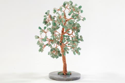 FENG SHUI, VARIOS | BONSAI CHIPS AVENTURINA CON BASE DE AGATA 20 CM