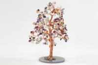 BONSAI CHIPS MULTICOLOR CON BASE DE AGATA 20 CM