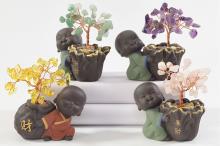 BONSAI ESTILO MACTA CON MONJE BUDISTA (MODELOS SURTIDOS)
