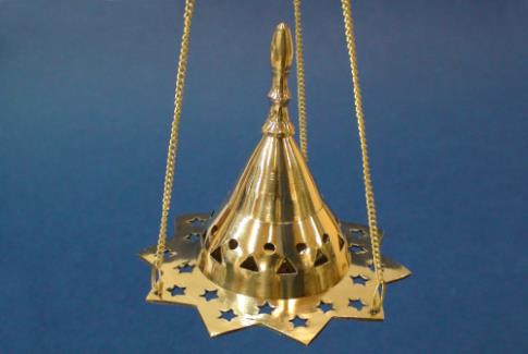 PORTAINCIENSOS | BOTAFUMEIRO METAL PEQUEO CONO 10 X 10 CM