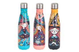 TALISMANES | BOTELLA TERMICA DE ACERO INOXIDABLE DISE�O BRUJAS
