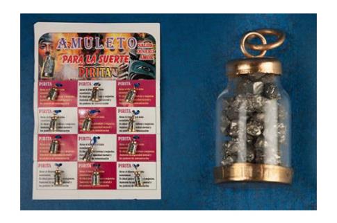 AMULETOS Y TALISMANES | BOTELLITAS DE PIRITA (SALUD, DINERO Y AMOR)