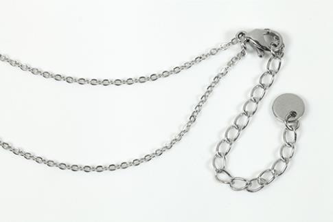 JOYERIA | CADENA ACERO 45+5 CM