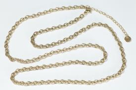 CADENAS Y CORDONES | CADENA ACERO DORADO 60 + 5 CM.