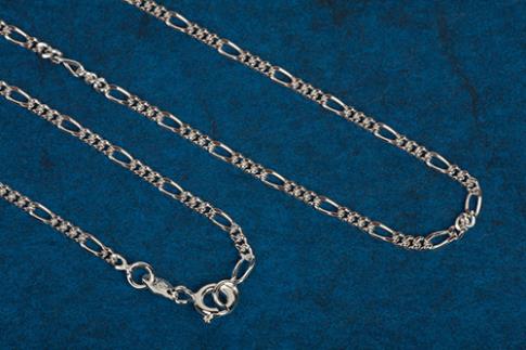 JOYERIA | CADENA PLATA ALTERNADA 3+1, 0,4-0.45CM.