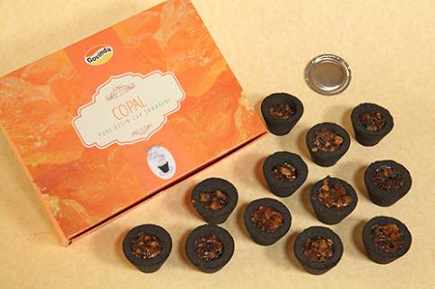 INCIENSOS EN GRANO | CAJA DE 12 CARBONCILLOS CON INCIENSO RESINA DE COPAL