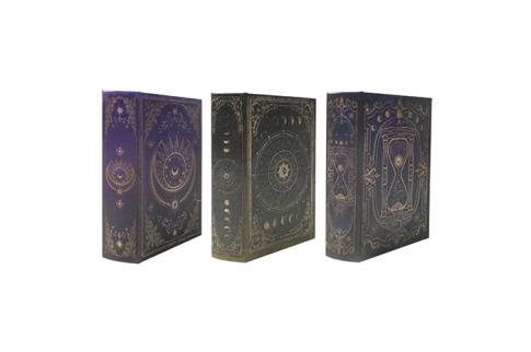 LIBRETAS, AGENDAS Y CALENDARIOS | CAJA DISEO LIBRO MODELOS SURTIDOS CON DESCORACIONES ESOTERICAS 21X136X5CM