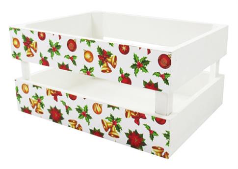 COMODIN | CAJA MADERA MODELO CAMPANAS 22 X 15 X 11 CM.