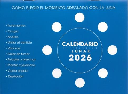 LIBRETAS, AGENDAS Y CALENDARIOS | CALENDARIO ASTROLGICO LUNAR 2026