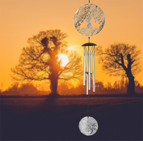 COMODIN | CAMPANA DE VIENTO FILIGRANA ARBOL DE LA VIDA 46CM.