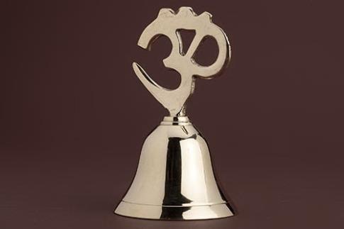 FENG SHUI CAMPANAS | CAMPANA DORADA SIMBOLO OM 5 X 10 CM