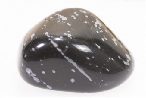 CANTOS RODADOS GRANDES | CANTO RODADO GRANDE OBSIDIANA NEVADA -Aprox. 4 x 2 cms-