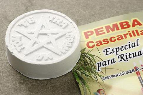 TINTAS, PLUMAS Y VARIOS | CASCARILLA PEMBA CON PENTAGRAMA
