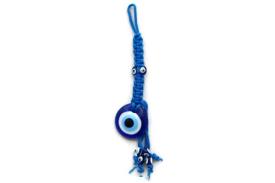 OJO TURCO | CHARM MACRAMAME CON OJO TURCO DE CRISTAL
