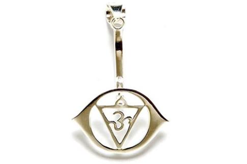 JOYERIA | COLGANTE ACERO 6 CHAKRA AJNA TERCER OJO. (PARA DONUT)
