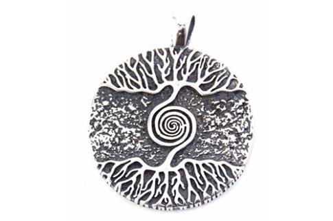COMODIN | COLGANTE ACERO ARBOL DE LA VIDA 34MM. DOBLE CARA