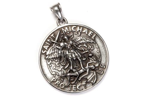 AMULETOS Y TALISMANES | COLGANTE ACERO ARCANGEL MIGUEL