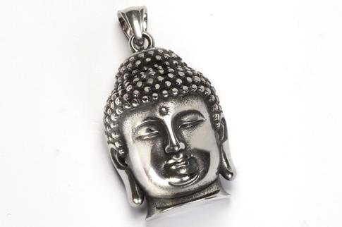 COLGANTES | COLGANTE ACERO CABEZA DE BUDA 4 x 35 cms