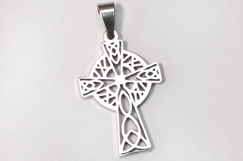 COLGANTES | COLGANTE ACERO CRUZ CELTA 3,2 X 1,7 CM