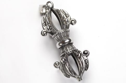 COLGANTES | COLGANTE ACERO DORJE TIBETANO 5 X 2 CMS