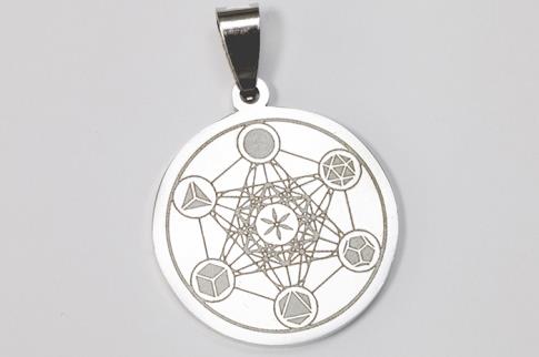 AMULETOS Y TALISMANES | COLGANTE ACERO SELLO METATRON