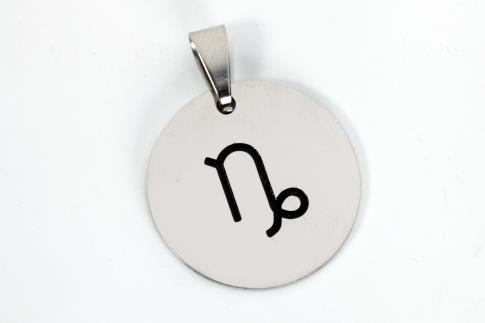 COLGANTES | COLGANTE ACERO SIMBOLO CAPRICORNIO 2 CM.