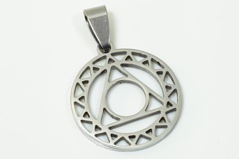 AMULETOS Y TALISMANES | COLGANTE ACERO SIMBOLO DE LA PROSPERIDAD Y LA ABUNDANCIA 2,2 X 3 CM